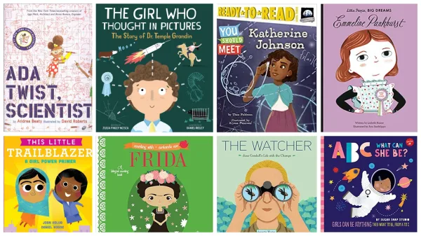 Collage of books that are great for exploring careers