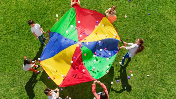 Children playing outside