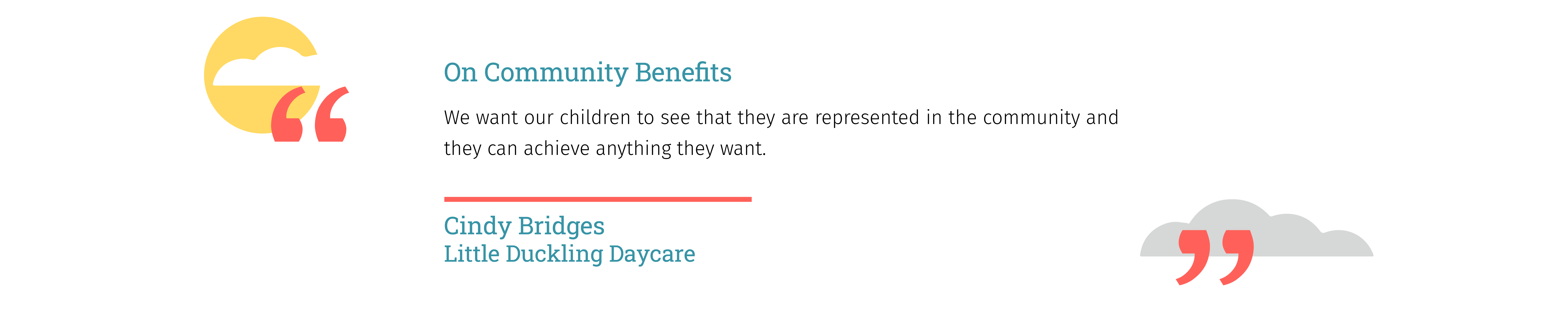 Quote from a child care provider